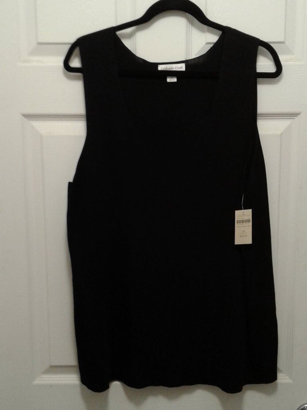Coldwater Creek Black Sleeveless Top  Size 2x(20-22)